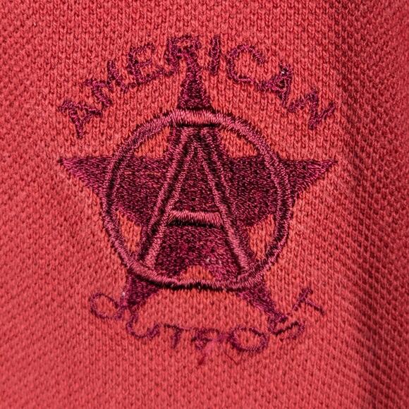 American Outpost Sweatshirt XL Red Embroidered Logo Made in USA Cotton Blend - Picture 2 of 5